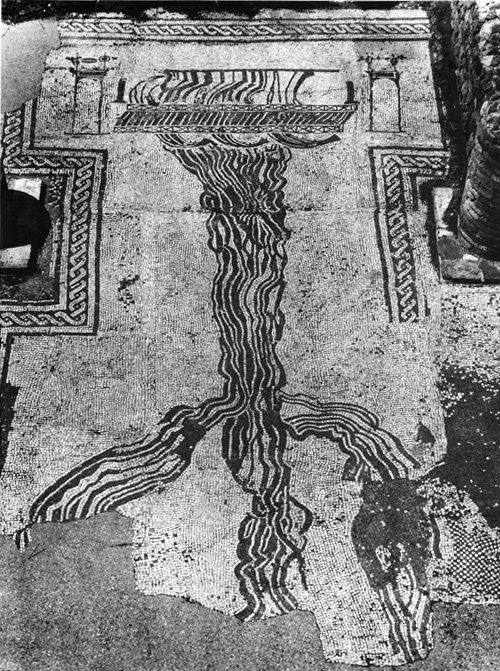 Mosaico con raffigurazione del delta del Nilo