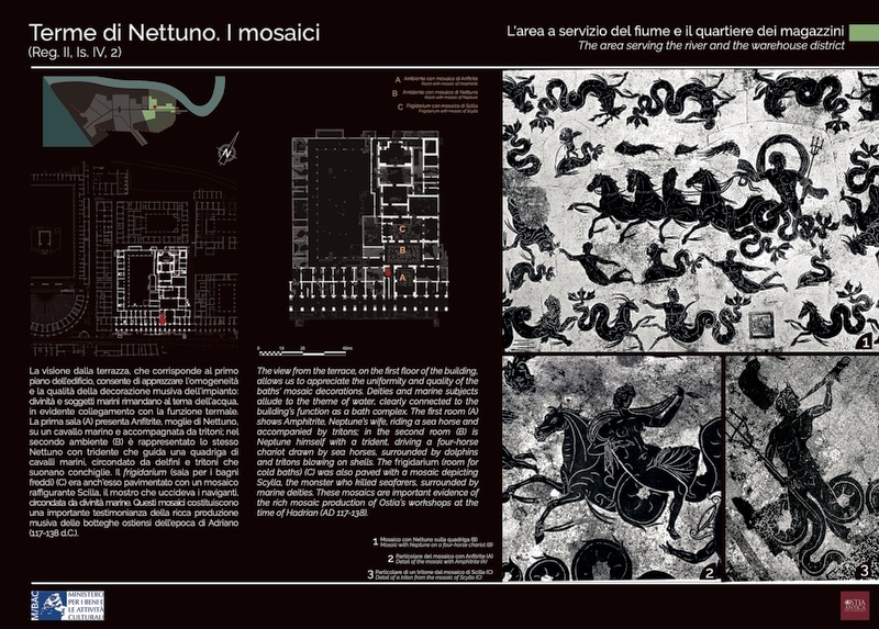 Panel 22 - Terme di Nettuno. I mosaici