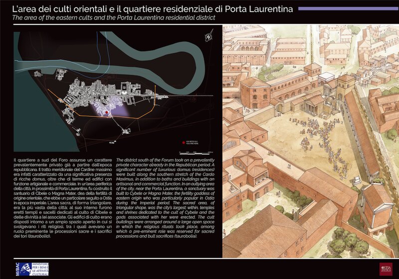 Panel 07 - The area of the eastern cults and the Porta Laurentina residential district