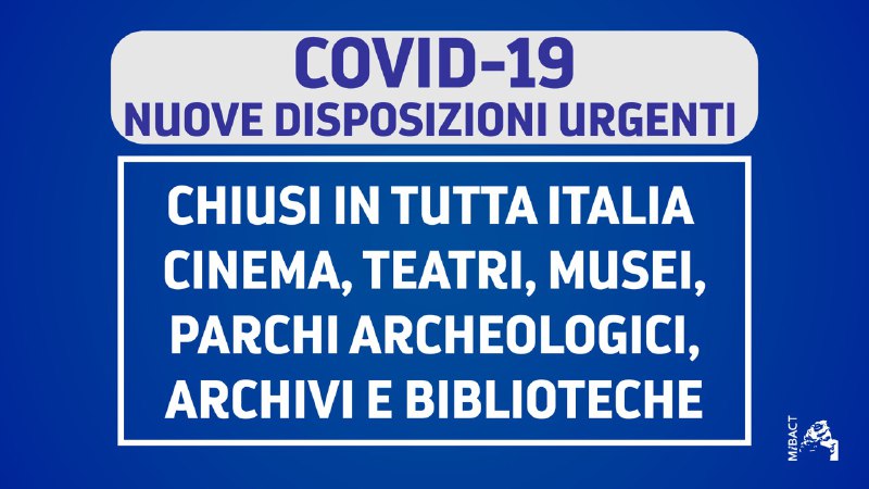 musei chiusi mibact