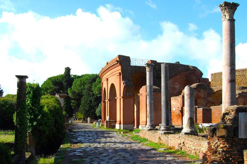 Decumanus Maximus and Theatre panorama