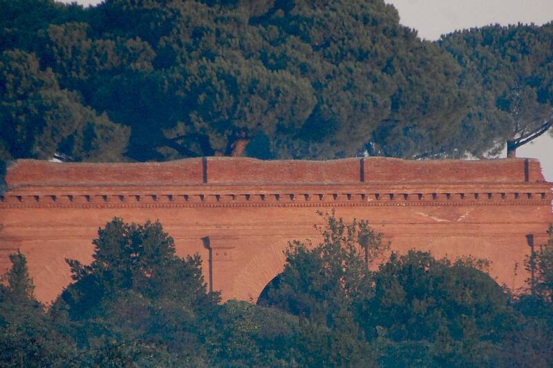 Brick facade of the highest part of the cavea of the Theatre, 1st century BC-4th century AD