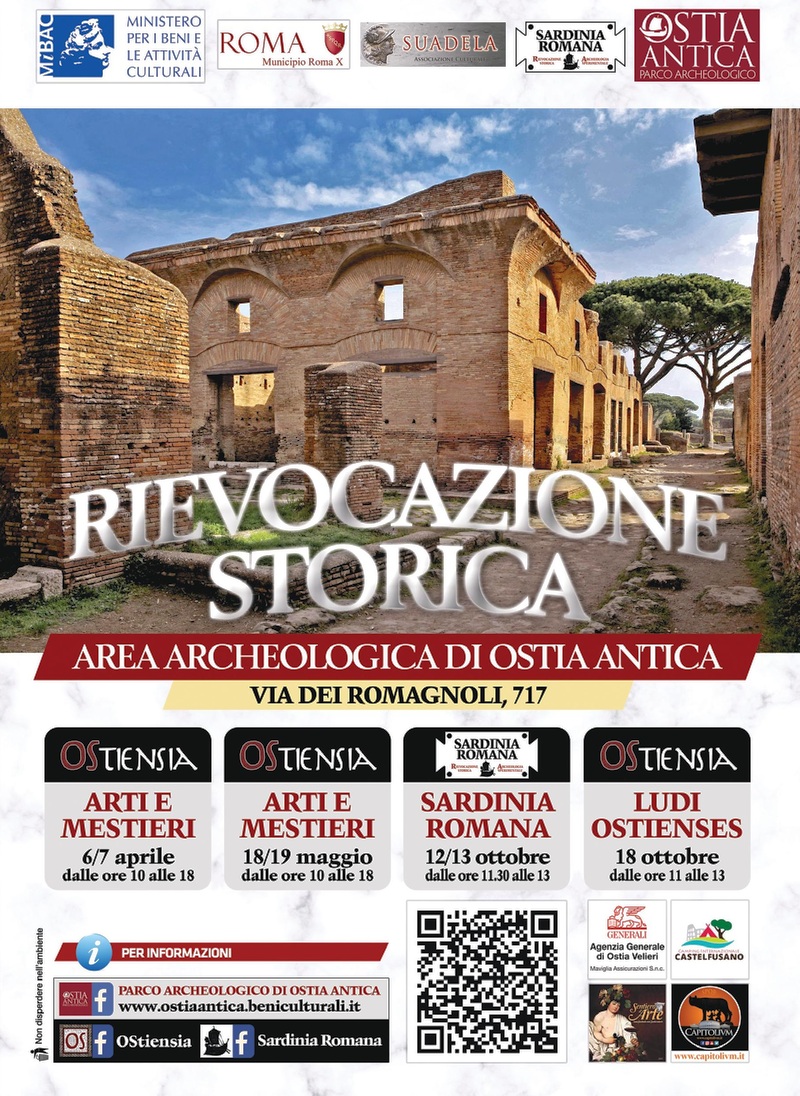 volantino rievocazione storica ostia antica