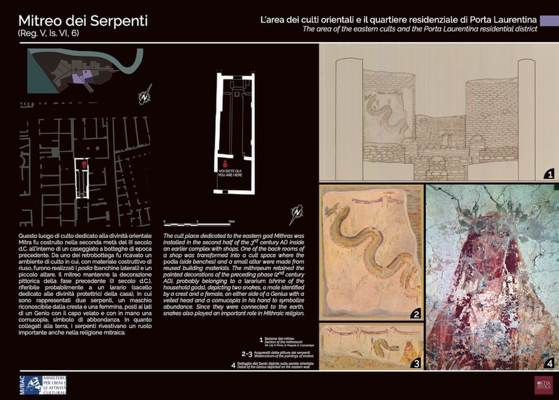 Pannello 41 - Mitreo dei Serpenti