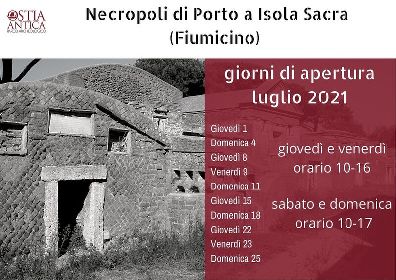 Necropoli - orari luglio 2021