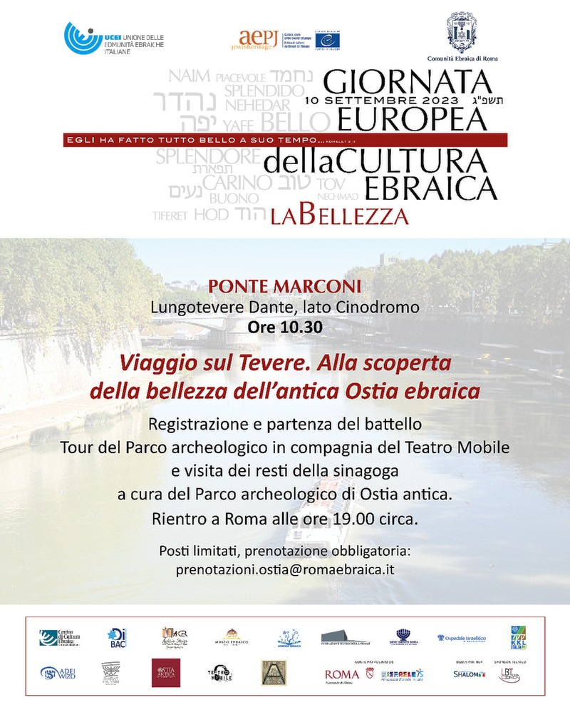 locandina giornata della cultura ebraica