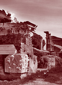 Marble fragments of the frieze of the Temple of Augustus and Rome, 1st century