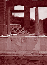 Fountain with the lamp-shaped column, 2nd century