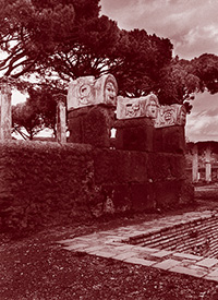 Maschera sulla 'scena' del Teatro, I a.C. - IV d.C.