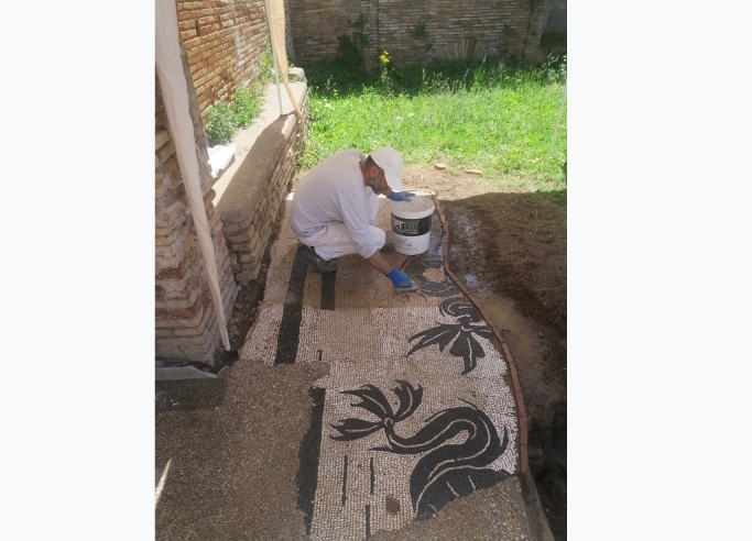 terme del buticoso restauro in corso